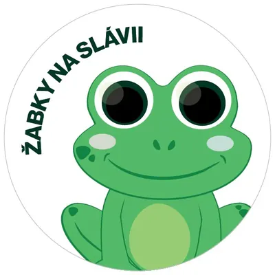 Logo súťaže Žabky na Slávii 2026 – zelená žabka